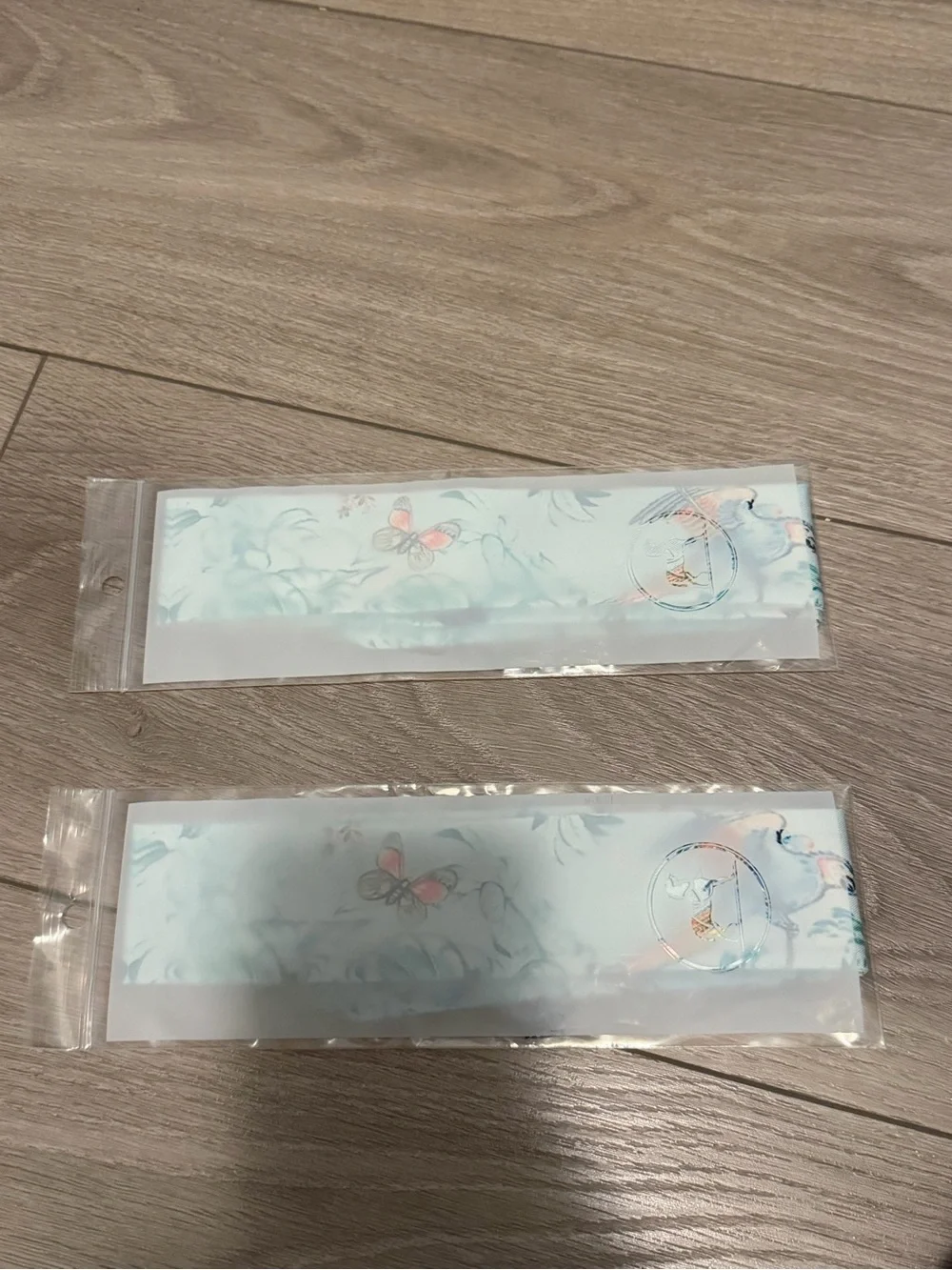 Bird-Print Blue Pet Bird Collar Strap - Unbranded